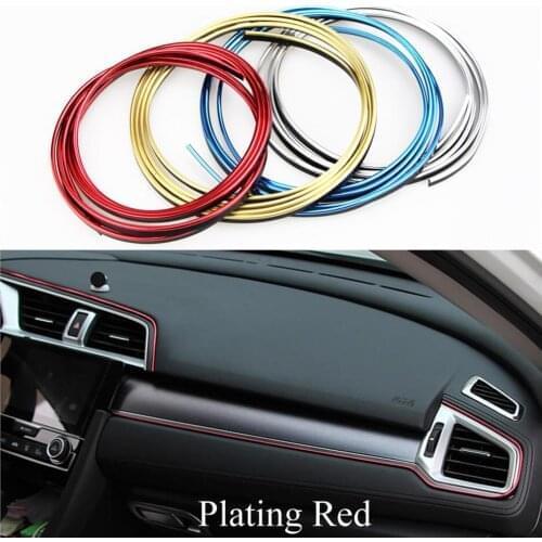 5m Car Interior Mouldings Trim Decorative Strip Line For Lada Xray vesta niva for Renault Duster for hyundai creta ix25