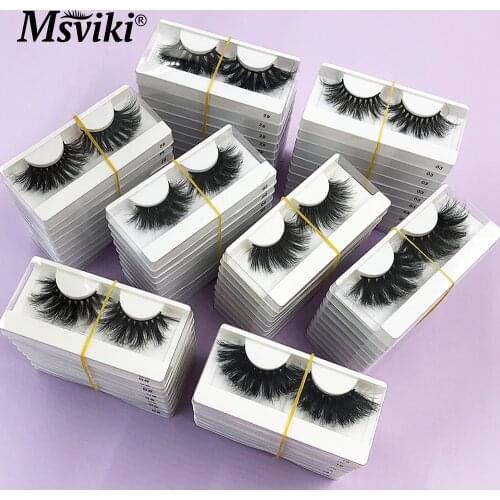 5D Mink Eyelashes Wholsale Beauty Cruelty-free 25mm Mink Lashes Packaging Boxes Bulk Natural Curly 3D Fake Eyelashes Extension