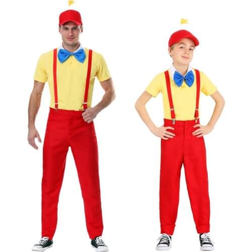 Alice In Wonderland Twin Brother Costumes Cosplay McDonald Waiters Clothing Party Adult Children Halloween Costume
