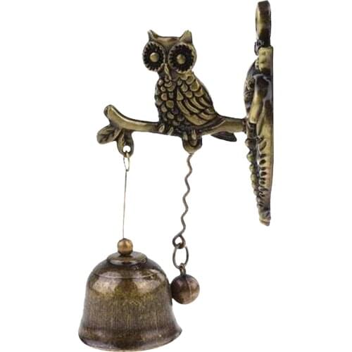 Antique Owl Bell Decorative Shopkeeper Bells Gifts Store Bell Office Door Bell Entranc Front Porch Door Dinner Bell Garden Bells