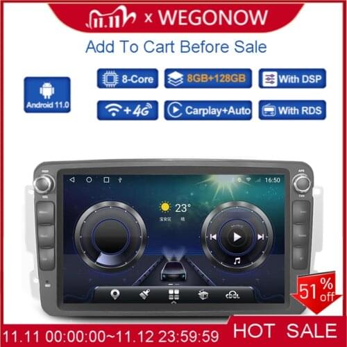 Carplay 8" IPS DSP Android 10.0 6GB+ 128GB Car DVD Player GPS WIFI Bluetooth RDS Radio For Benz W209 W163 W203 W168 Viano Vito