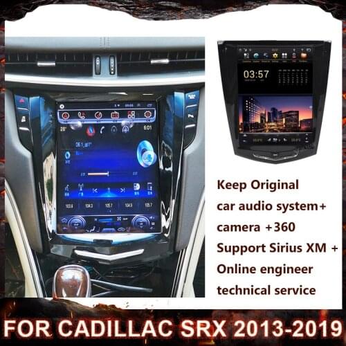 4+64GB Android Car Multimedia For Cadillac SRX 2013 2014 2015 2016 2017 2018 2019 Radio GPS Navigation Head Unit Vertical Screen
