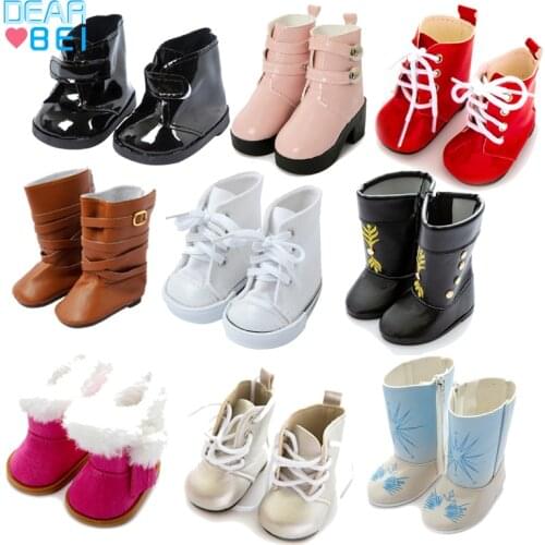 Baby New Born New Style Doll Baby Shoe Martin Bots Tying Shoes 18 inch Baby Doll Accessories For Doll Decorative Shoes