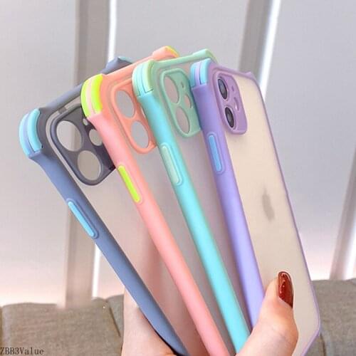 Phone Case For Samsung Galaxy A10 A91 A10S A11 A20S A21 A21S A20 A30 A50 A30S A50S A51 4G Shockproof Anti Fall Transparent Cover