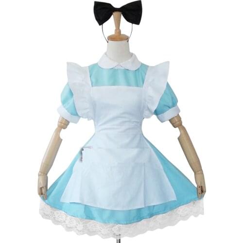 Children Girl Blue Sexy Alice In Wonderland Costume Adult Plus Size Women Kids Girls Party Fancy Dress Woman Cosplay Lolita Maid