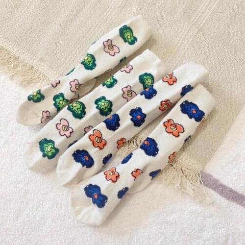 Childrens Socks For Girls Soft Cotton Infant Baby Socks Cartoon Floral Kids Socks For Boys Breathable 2021 Spring Autumn