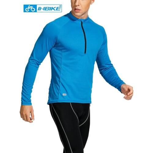 INBIKE Sport Long Sleeve Male Autumn Fast Dry Breathable Comfortable Running T Shirt Fitness Pullover Cycling Jacket