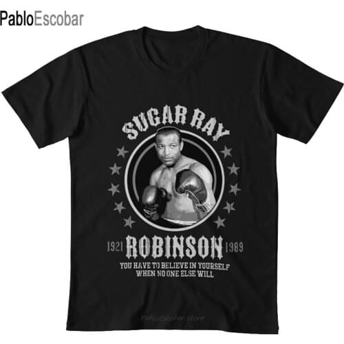 Sugar Ray Robinson T shirt sugar ray robinson boxing training sports gym gym wear african american legend