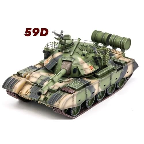 Hot Sale Die Cast models 1:72 Diecast Military Tank PzKpfw Main Battle Tank 59D Army Tank Model Toys Collection gift