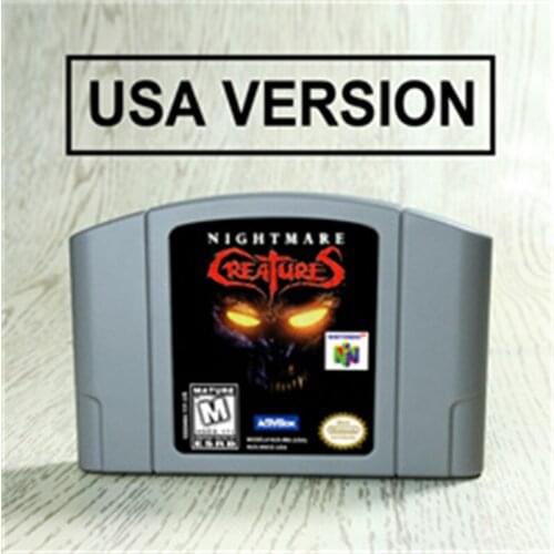 Nightmare Creatures For 64 Bit Game Cartridge USA Version NTSC Format