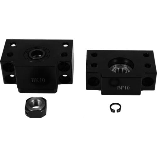 Ball Screw Support Set Includes 1X Bk10 And 1X Bf10 For Sfu1204 Ball Screw End Support Cnc Parts Bk / Bf10