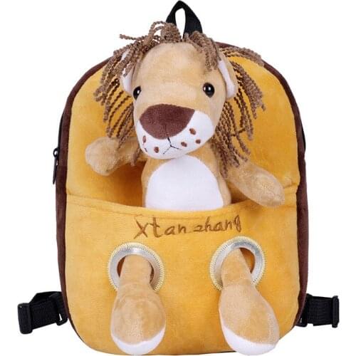 Lovely Plush Backpack Cartoon Kindergarten Schoolbag Cute Animal School Bags Baby Cute Plushback Kids Children Bag Girl Gifts
