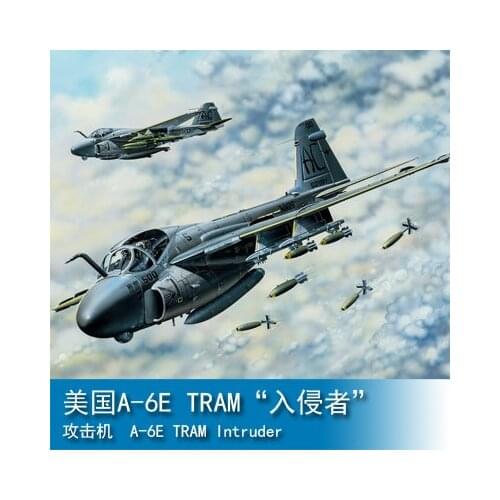 Hobby Boss 81710 1/48 A-6E TRAM Intruder Attack Aircraft Warplane Model Plastic TH05561-SMT6