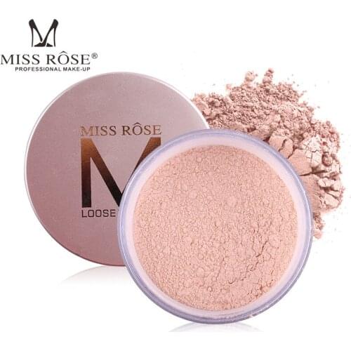 MISS ROSE Monochrome Makeup Powder Makeup Oil Control Brighten Skin Color Makeup Powder Cosmetic Gift for Girl or Women