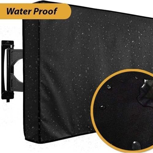 Outdoor Waterproof TV Cover For 22 55 Inch Lcd Tv Dust-proof Microfiber Cloth Protect Led Screen Weatherproof Universal Tv Cover
