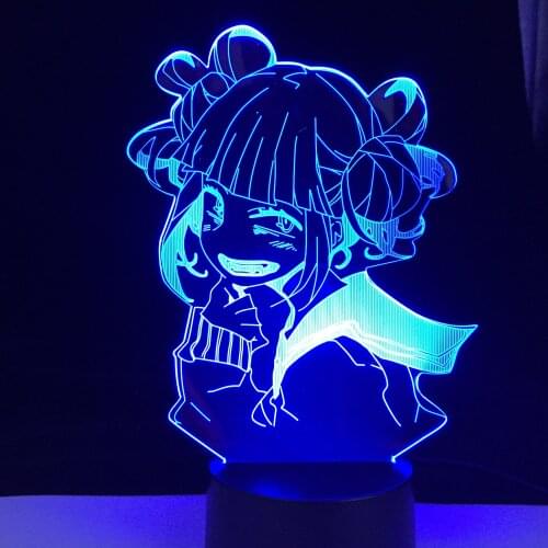 Hatsume Mei Lamp Nightlight Anime for Bedroom Decor Kids Birthday Gift Manga Gadget My Hero Academia 3D Led Night Light