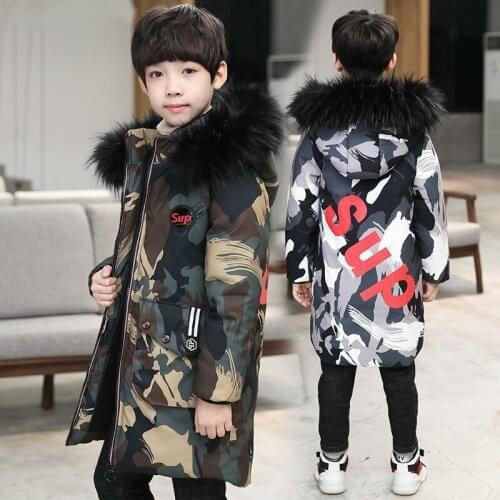 New fat boy Parka youth clothing coat childrens hat winter clothing low cotton coat camouflage coat hot coat childrens
