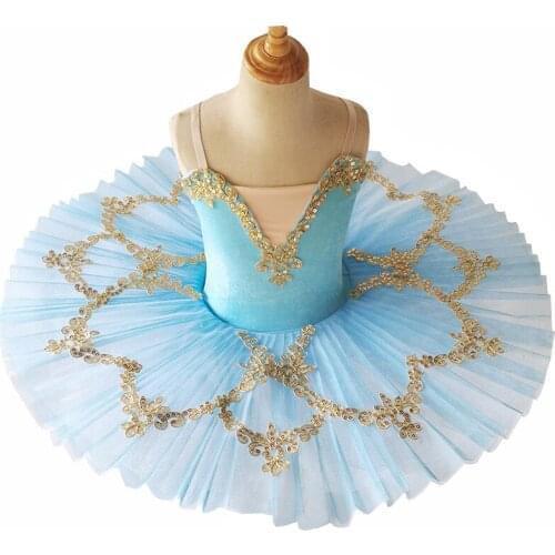 2020 New Childrens professional ballet dress women lake swan ballet tutu dress Sequin show Costume pink, white,blue