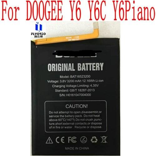 NEW High Quality 3200mAh BAT16523200 Battery For DOOGEE Y6 Y6C Y6Piano Mobile Phone