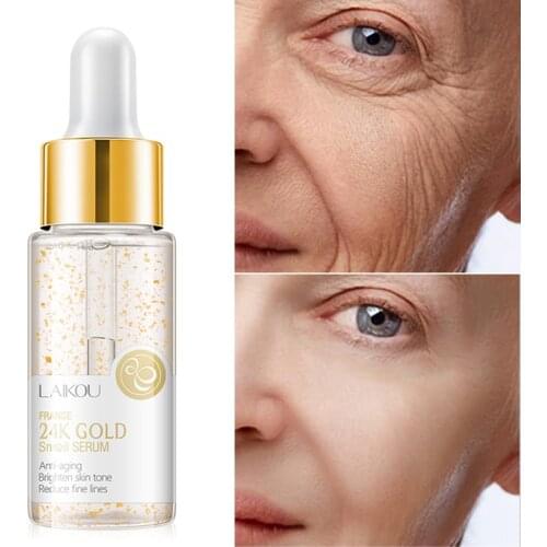 24k pure gold serum face care skin whitening tightening moisturizer anti aging acne wrinkle essence serum facial beauty products