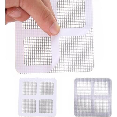 Simple 5/10/20 Pcs Window Door Screen Repair Patches Back Adhesive Net Fix Rips Holes Damaged Mesh Hogard JA10