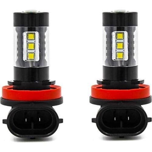50Pcs/Lot H8 H11 Led HB4 9006 9005 Fog Lights Bulb 3030SMD 6000K White Car Driving Running Lamp Auto Leds Light 12V 24V