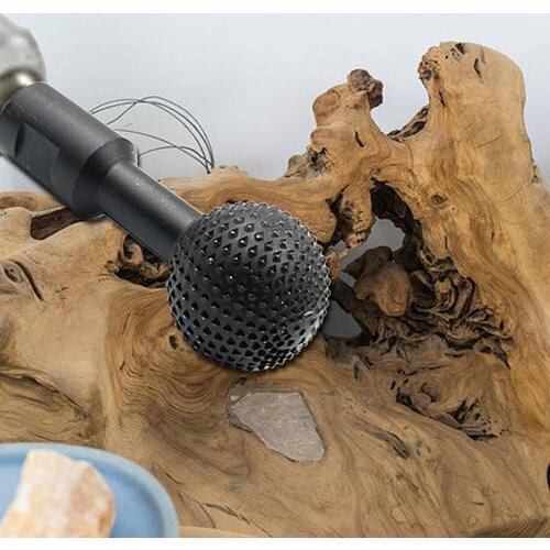 Woodworking Ball Chisel Carving Grooving Grinder Heads File Grinder Heads Wood Carving Polishing Grinding Heads Suitable 10/14mm
