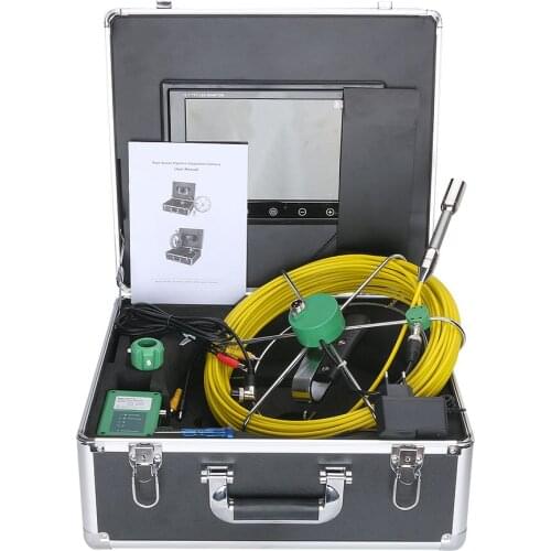 MAOTEWANG 20M 10 inch 17mm Industrial Pipe Sewer Inspection Video Camera IP68 Waterproof Drain Pipe Sewer Inspection Camera