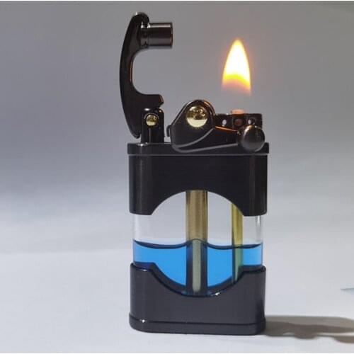 Zorro Transparent Visible Oil Silo High-end Vintage Kerosene Lighter Gifts