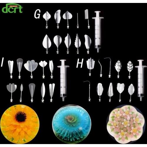 30 PCS/SET 3D Jelly Art Tools Jelly Cake Jello Art Gelatin Tools Pudding Nozzle Kitchen Accessories