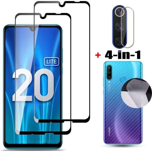 4-in-1, front + back film for honor 20 lite tempered glass protector honor20s huawei honor 20 pro glass protection honor-20lite