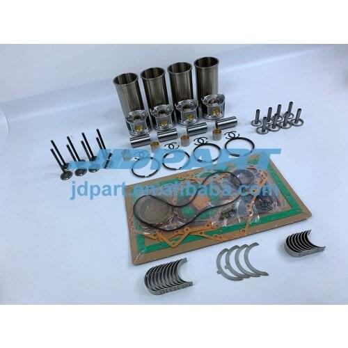 4JB1 Rebuild Kit With Valves Engine Bearings Cylinder Liner Piston Rings Full Gasket Kit For Isuzu