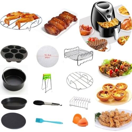 6-8 Inch Air Fryer Accessories Best Hot Fryer Accessories Set of 12 Fit all 95AC