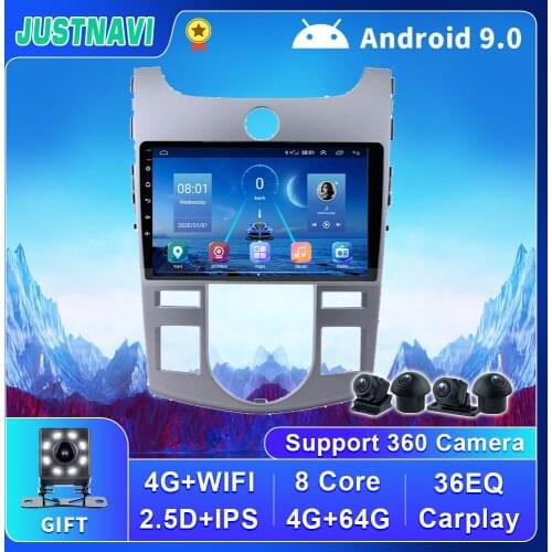 OKNAVI Android 9.0 For Kia Cerato 2 2008-2013 Car 2 Din Auto Radio 4G WIFI BT Carplay DSP Camera Multimedia Video Navigation GPS