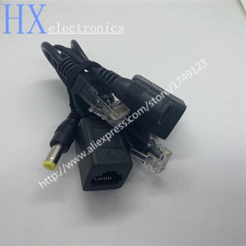 Free shipping 1Pair Passive Power Over Ethernet Adapter Cable POE RJ45 network port power supply