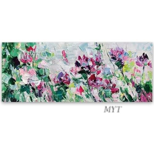 Free Shipping Abstract Art Oil Painting Knife Flowers Wall Art Canvas Painting Creative Line Pictures for Living Room Unframed