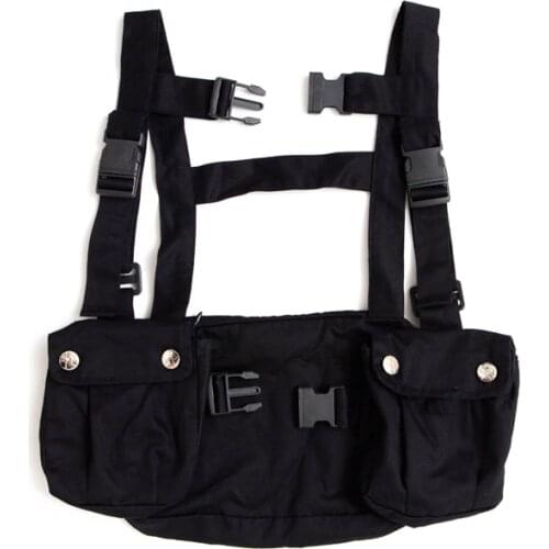 Kids Chest Rig Bag Children Streetwear Hip Hop Street Dance Tactical Vests Fashion Adjustable Pockets Waistcoat for Boy Girls