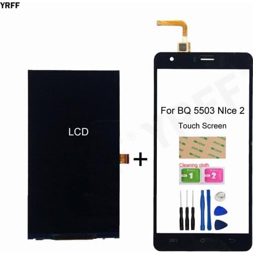For BQ Mobile BQ-5503 NIce 2 LCD Display With Touch screen Digitizer Glass Panel Sensor Assembly Free Shipping