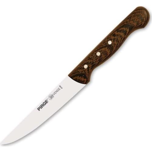 Pirge, Venge Kitchen Knife 13 cm - Wenge Wooden Handle, Handmade , Kitchen Professional Household, and Chef Knives - 41156