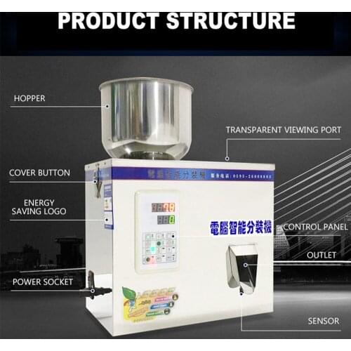 Weighing and Filling Machine 110/220V for Granule Powder with Vibration Enlarged Hopper Subpackage MG-120