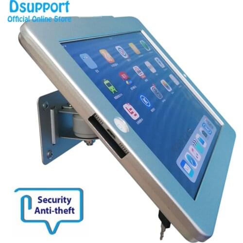 Fit for iPad 2/3/4/5/air/pro wall mount metal case for ipad stand bracket tablet pc lock holder support full motion angle
