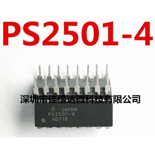 Xinyuan 10pcs/lot PS2501-4 PS2501 DIP16 OPTOISOLATOR 5KV 4CH TRANS 16DIP