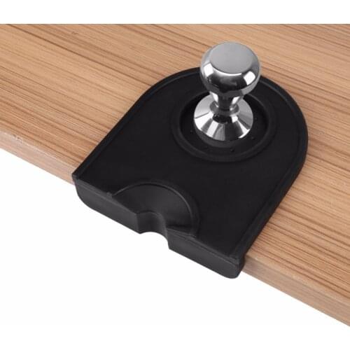 Manual Barista Coffee Espresso Latte Art Pen Tamper Holder Silicone Pad Mat Kitchen Accessories Black