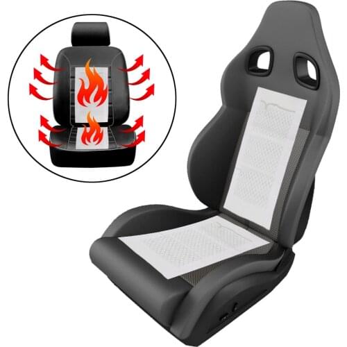 12V Universal Car Heated Seat Covers Pad 2Pcs Winter Warmer Safe Heater Mat Carbon Fiber Auto Seat Heating Pad Car Styling