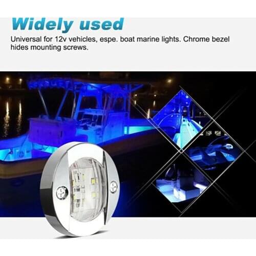 Waterproof LED Stern Lights Camping Chrome Cockpit Courtesy Decorative Lamp Marine