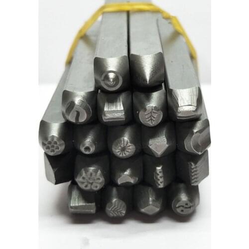 Jewelry Metal Stamp Assorted Punching Tools Set Jewellry Carved Engraving Anil 20pcs
