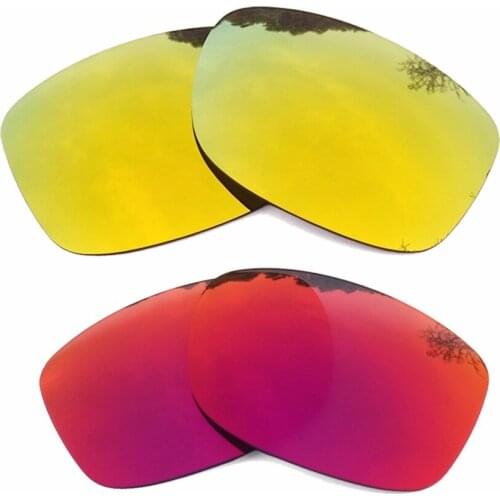 Midnight Sun Mirrored&24K Gold Mirrored Polarized Replacement Lenses for Holbrook