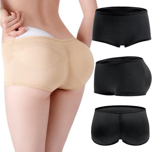 Women Low Waist Body Shaper Butt Lift Pants Buttocks Hip Enhancer Briefs Shapewear Booty Lifter Fake Ass Pad Control Panties