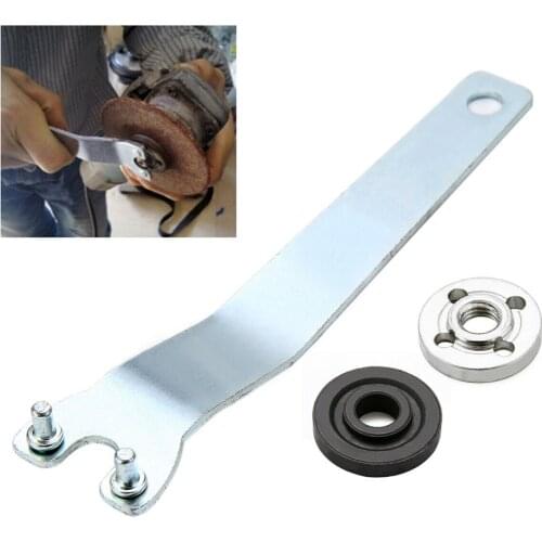 1Set M10 Thread Angle Grinder Inner Outer Flange Nut Set Spanner Wrench Kit Power Tools Replacement For Angle Grinder Big Deal
