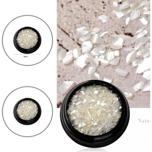 Irregular 1Box Fashionable Abalone Nail Art Decals Gravel Portable Manicure Ornament Easy to Use for Personal Use
